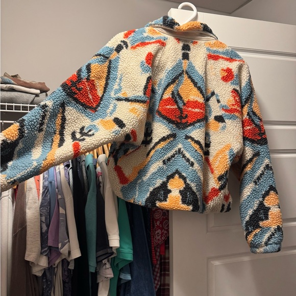 Free People Hit The Slopes Printed Fleece Jacket - Picture 5 of 5